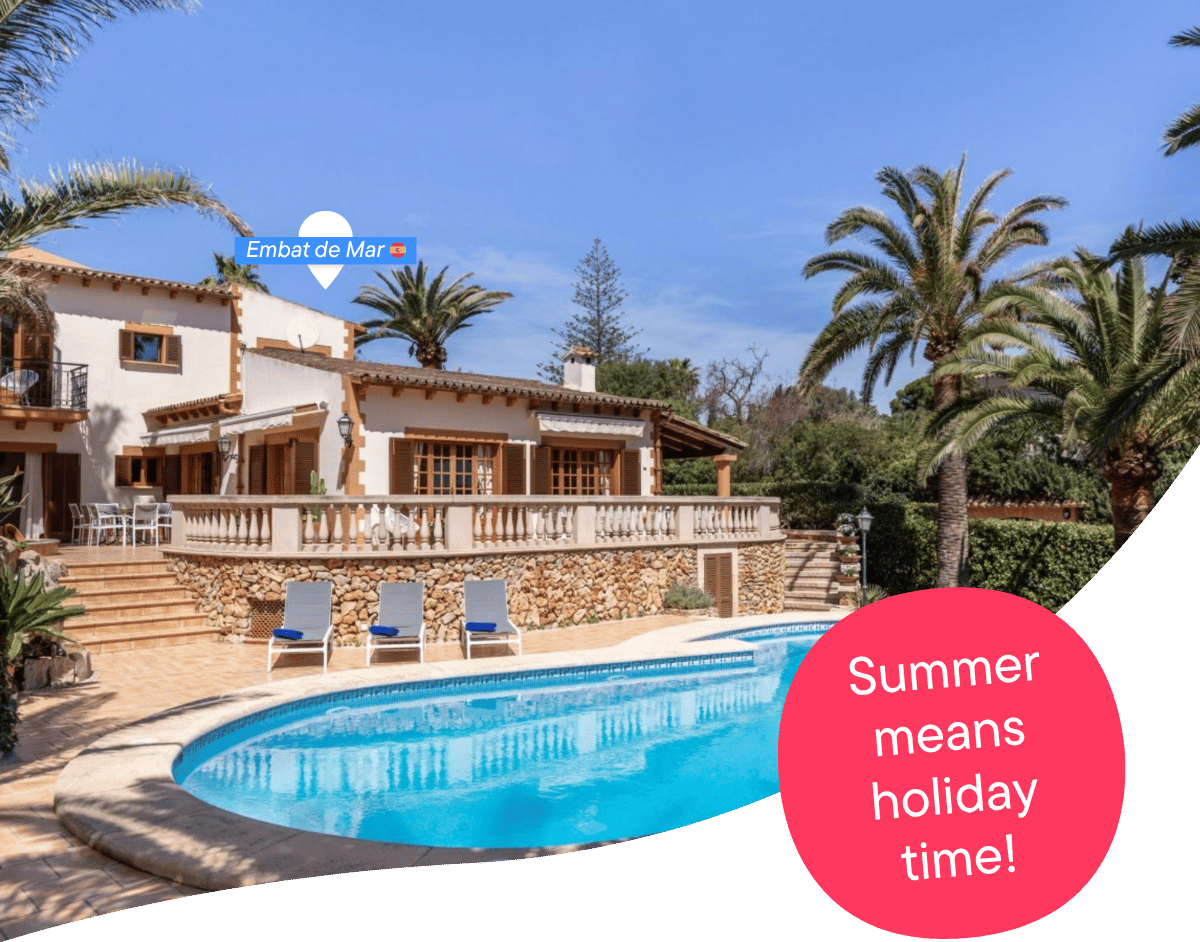 Holiday home with pool and palm trees – Book your last-minute summer holiday with Interhome now